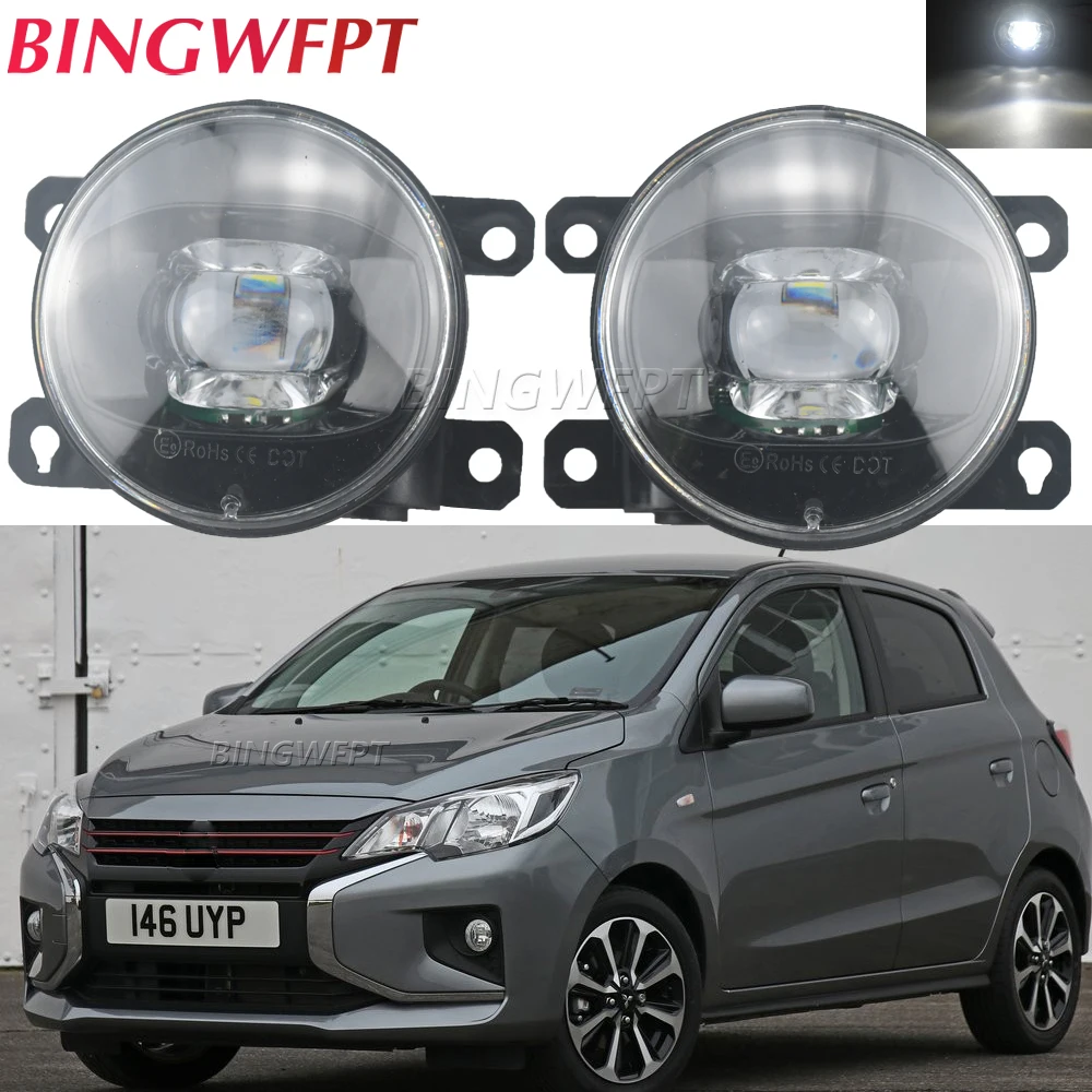 For Mitsubishi Mirage Space Star Hatchback 2017 -2022 Car LED Fog Lamp Fog Light Assembly Signal Lights DRL 12V Headlight Lamps