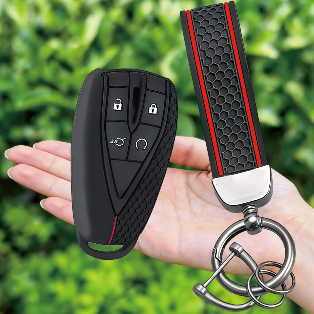 New Silicone Car Key Case Cover Key Chain For Changan CS35PLUS CS35 Plus CS55 PLUS CS75 PLUS Eado UNI-T UNI K Oushang X5 X7 EV