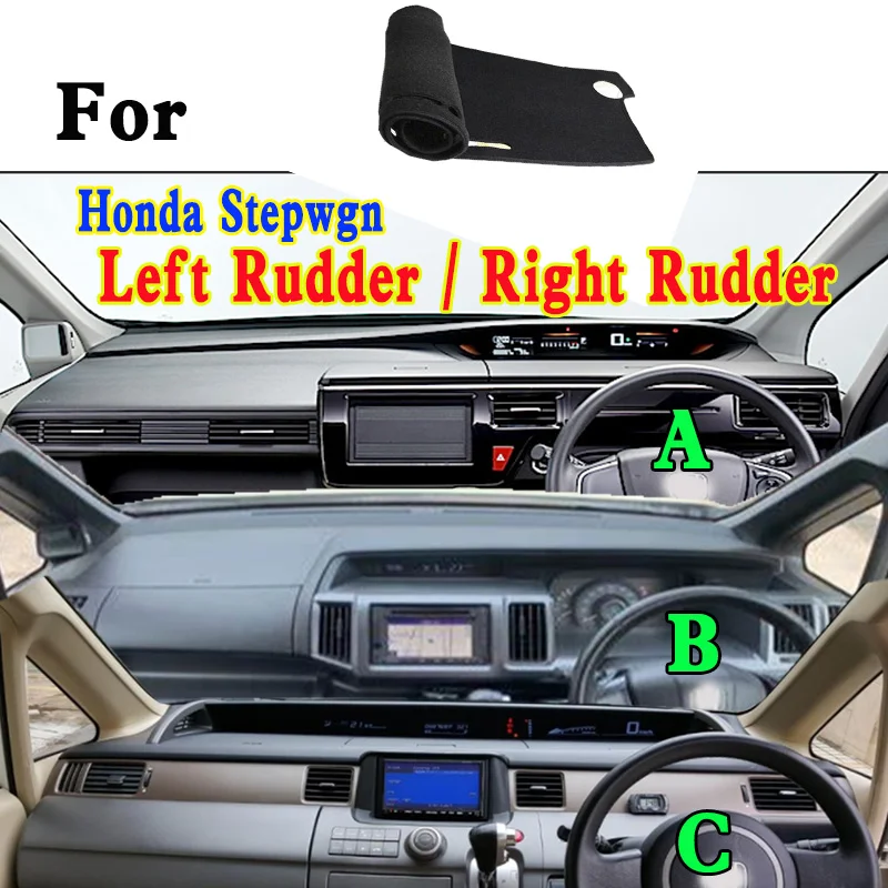 For Honda Stepwgn Step Wagon RP1 RP3 RG1/2/3 RK1/2/5/6 Car Dashboard Mat Accsesories Anti-reflective Anti-slip Anti-dirty Pad