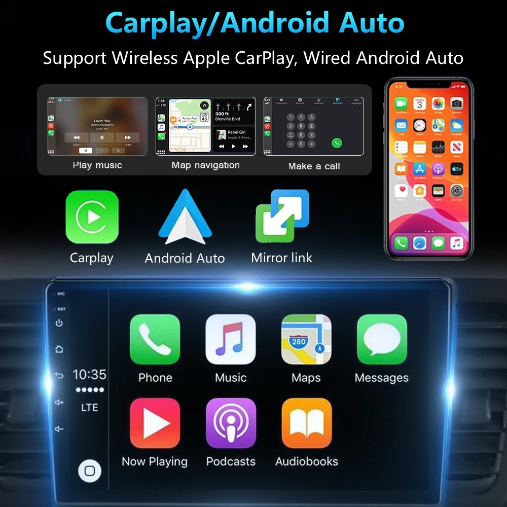 Androidカーラジオ,メディアプレーヤー,ビデオ,GPSナビゲーション,4G,CarPlay,DVD, 2 DIN,ステレオ,車用Mitsubishi Lancer 10 cy 2007-2017