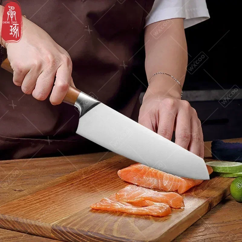 Japanese Kitchen Chef\'s Knife Stainless Steel Fish Fillet Slicing Santoku Knife Meat Cleaver Knife Damascus Kitchen Knife