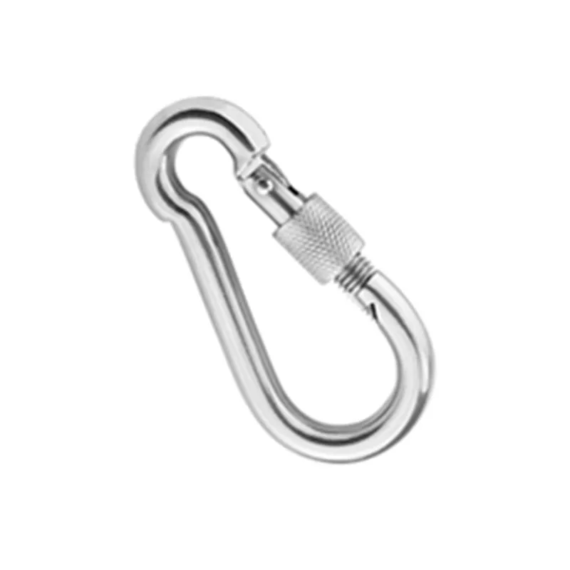 M6/M8/M10 Multifunctional 304 Stainless Steel Spring Snap Carabiner Quick Link Lock Ring Hook snap shackle Chain Fastener Hook