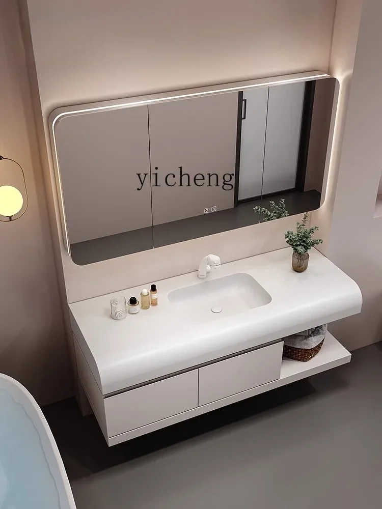 

HYS cabinet integrated basin combination bathroom cabinet toilet washbasin