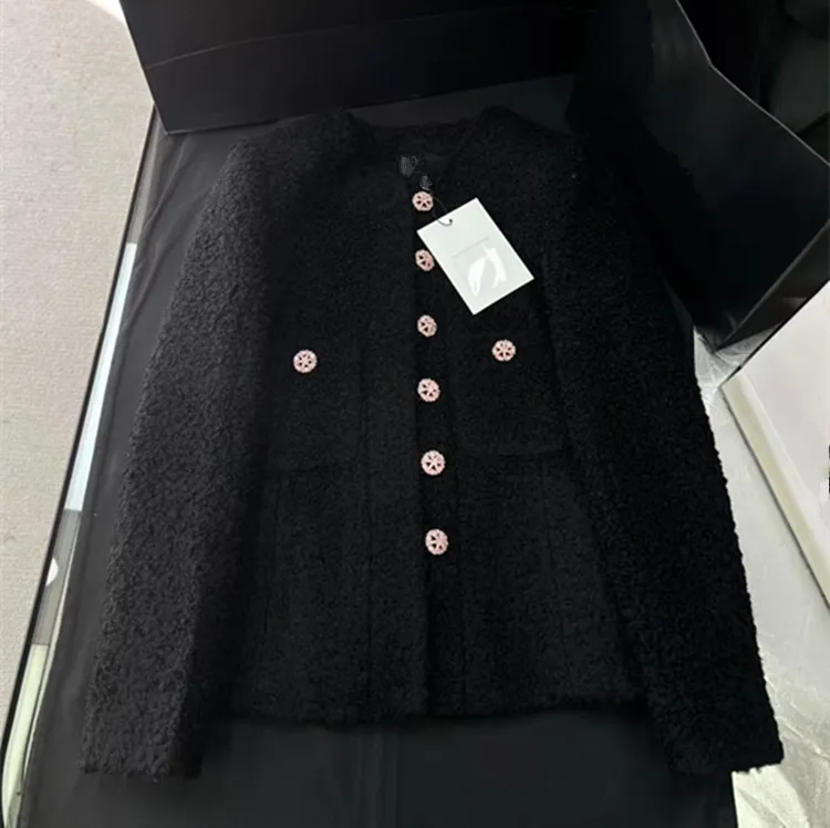 

Customized Customized Europe and United States women's winter new Long-sleeved single-breasted coat Tweed skirt two-piece set
