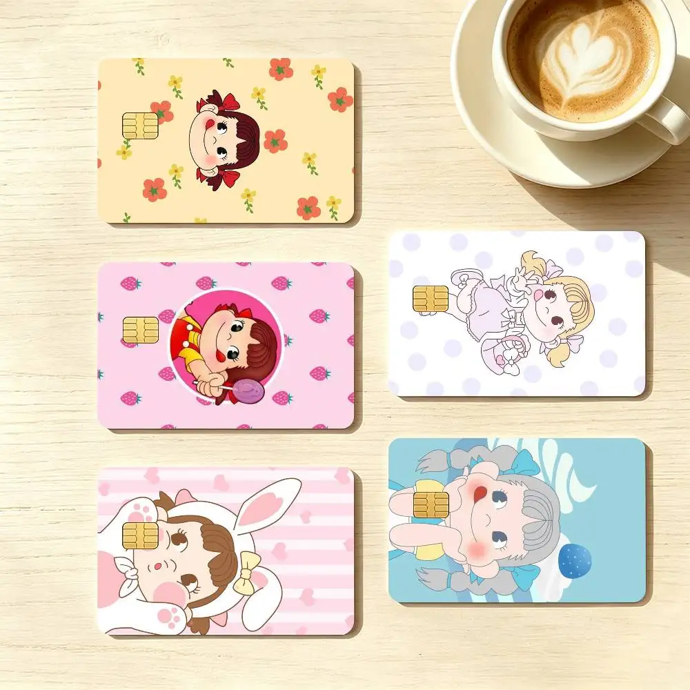 Miljy P-Peko chan  Credit Card HD Stickers Game Card Decal Small Chip Waterproof Sticker Gift