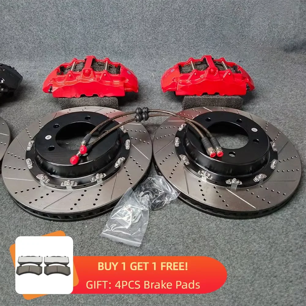 

Modified GT8 Pot Big Brake Kits Aluminum Caliper Cover with Drilled and Slotted Disc Kits for Mercedes-Benz S63