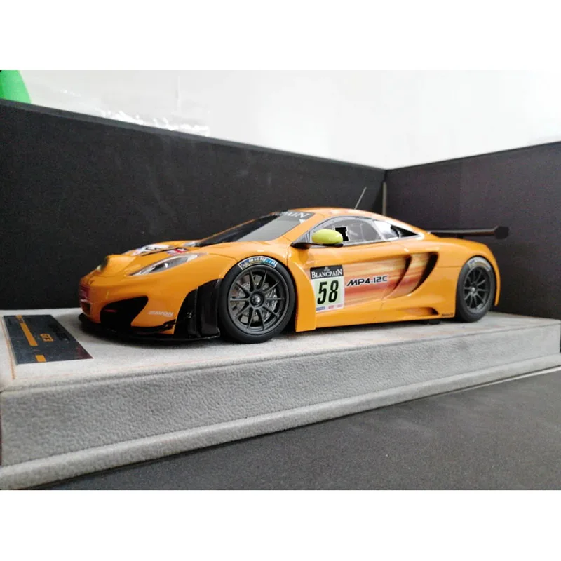 

Italian brand 1:18 Scale MP4-12C GT3 BBR Alloy Car Model Classic Collection Static Display Ornament Gift Souvenir
