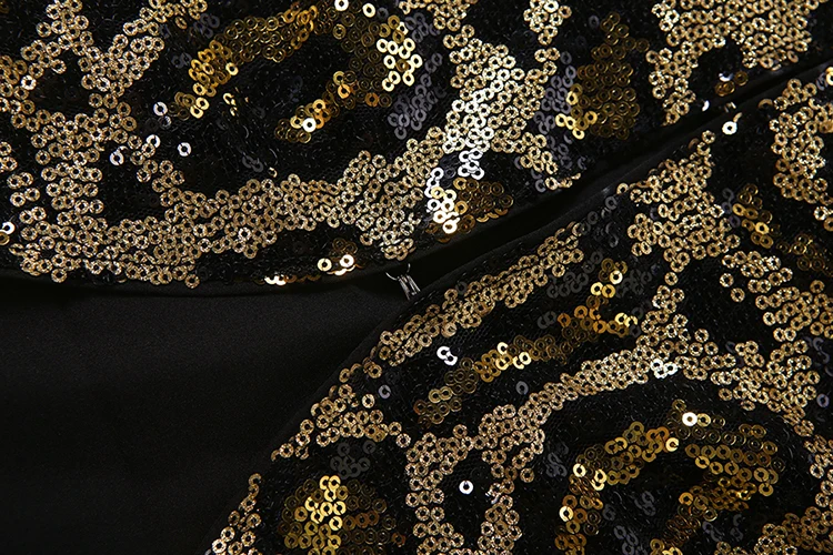 Weird Puss Leopardenmuster-Paillettenjacke für Damen, modisch, einreihig, lange Ärmel, Herbsttrend, Hottie Street Party Crop-Übermantel – Detail 8