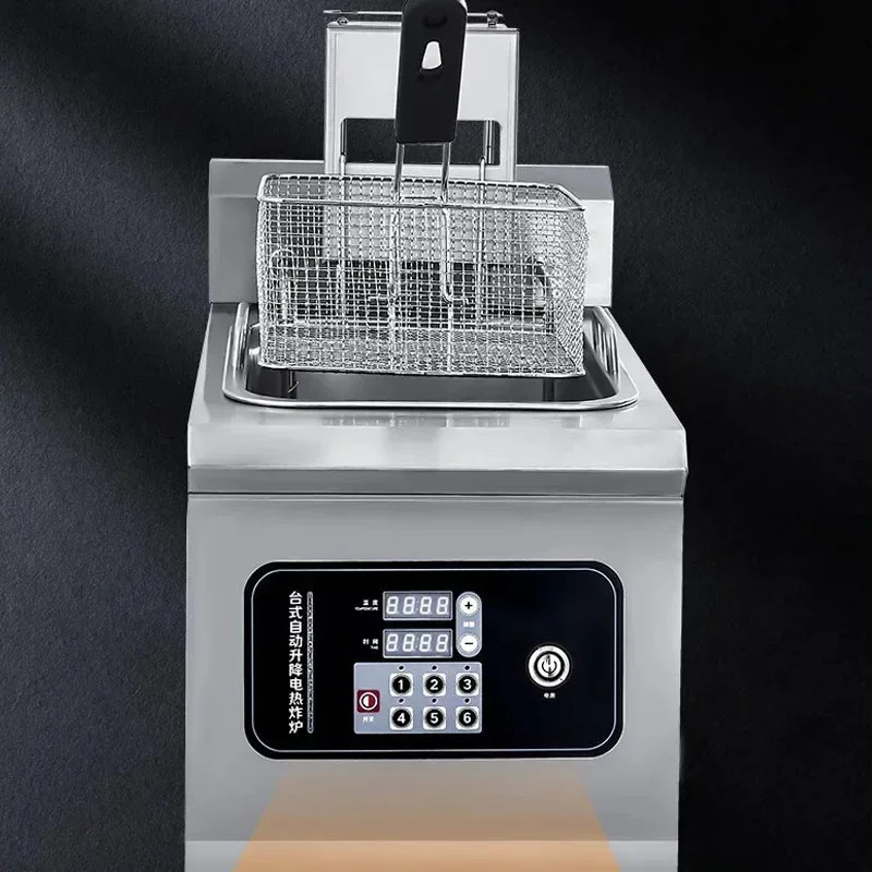 Commercial Double Tank Electric Deep Fryer Digital Control Stainless Steel Fry Machine for Restaurant Fried Food Cooking