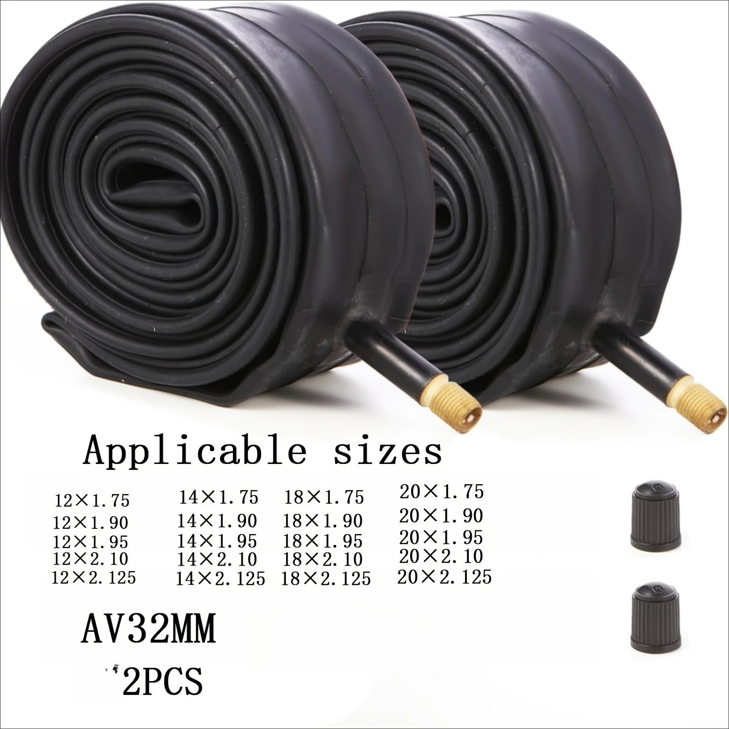 2PCS Bike Inner Tub…