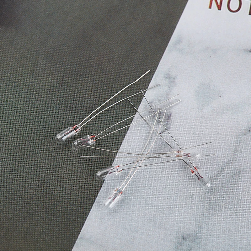 10 قطعة/الوحدة مصغرة 0.07A 3 مللي متر 4 مللي متر 5 مللي متر 3 فولت/6 فولت/9 فولت/12 فولت/24 فولت مصباح صغير ضوء لمبة اديسون خيوط المتوهجة الأرز #3