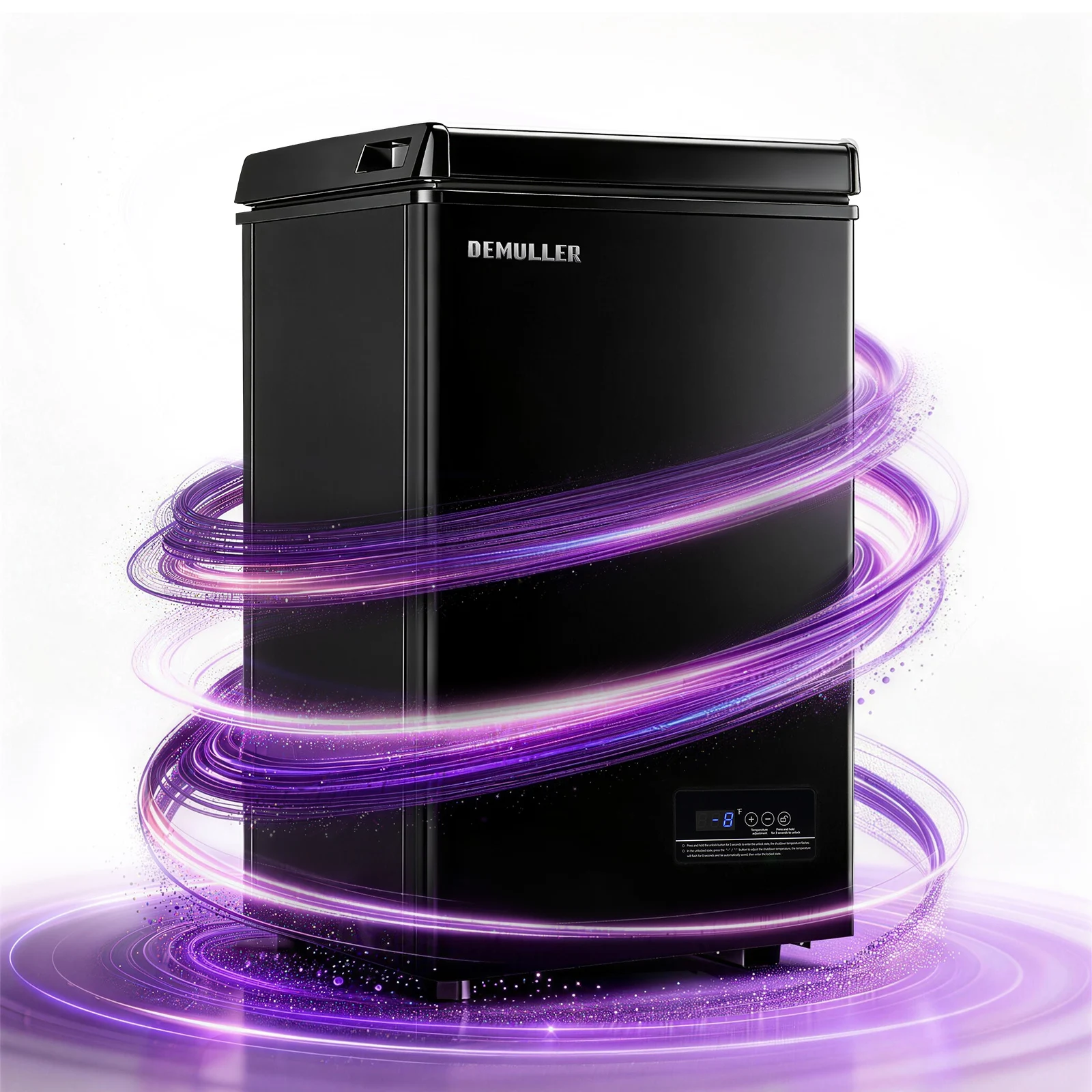 DEMULLER 2.05 CU.FT. Deep Refrigerator, Compact Chest  Freezer with Digital Display, Suitable for Private Apartments