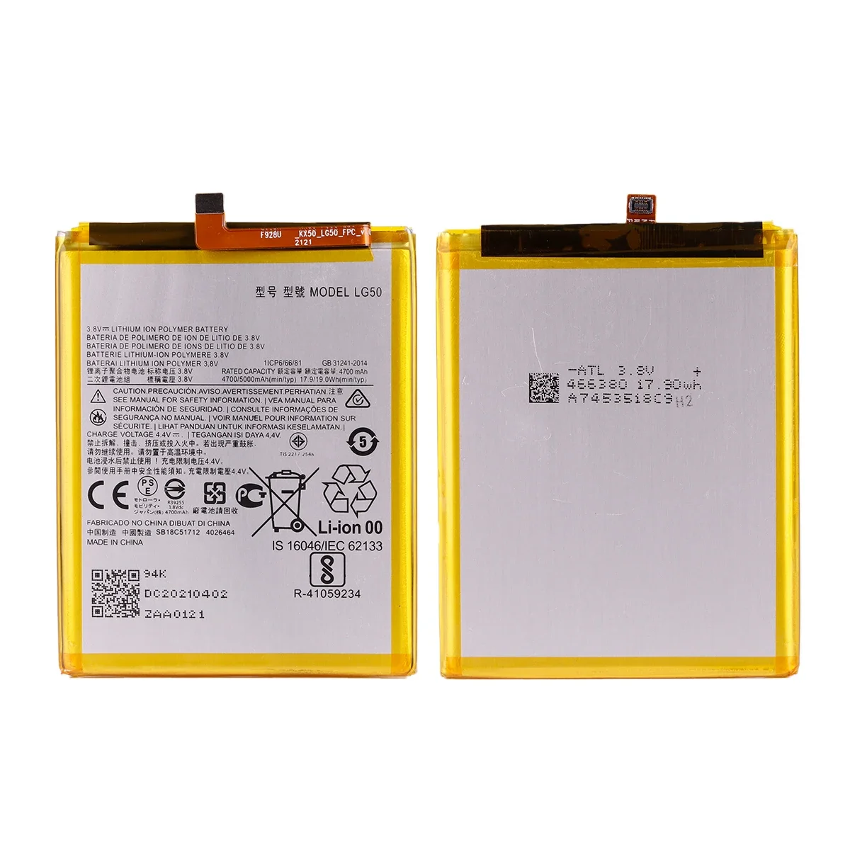 Brand New LG50 5000mAh Battery For Motorola  Moto G9 Play / One Fusion Plus OneFusion+ XT2067 phone Batteries+Tools