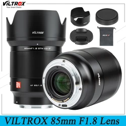 VILTROX 85mm F1.8 II STM Auto Focus Portrait Large Aperture Lens AF for Sony E mount Fuji X mount Nikon Lens Z mount Camera Lens