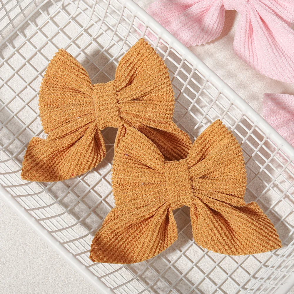 4/10 Stück Cord-Haarspangen für Kinder, Große Mädchen-Haarschleifen, Niedliche Haaraccessoires Geeignet für Kinder, Babys und Jugendliche – Detail 5