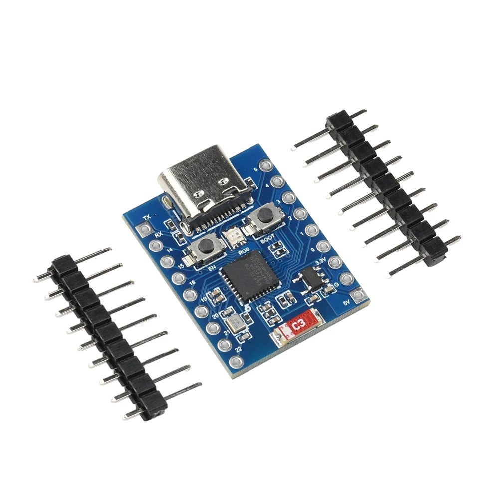 ESP32-C6-TINY لوحة تطوير صغيرة ESP32-C6FH4 WIFI وحدة بلوتوث نوع C لبرمجات التنزيل والتصحيح الأخطاء
