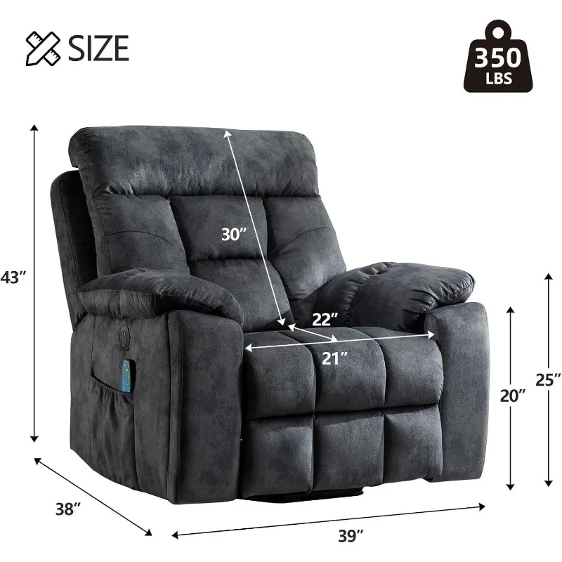 Large Power Lift Massage Recliner 2