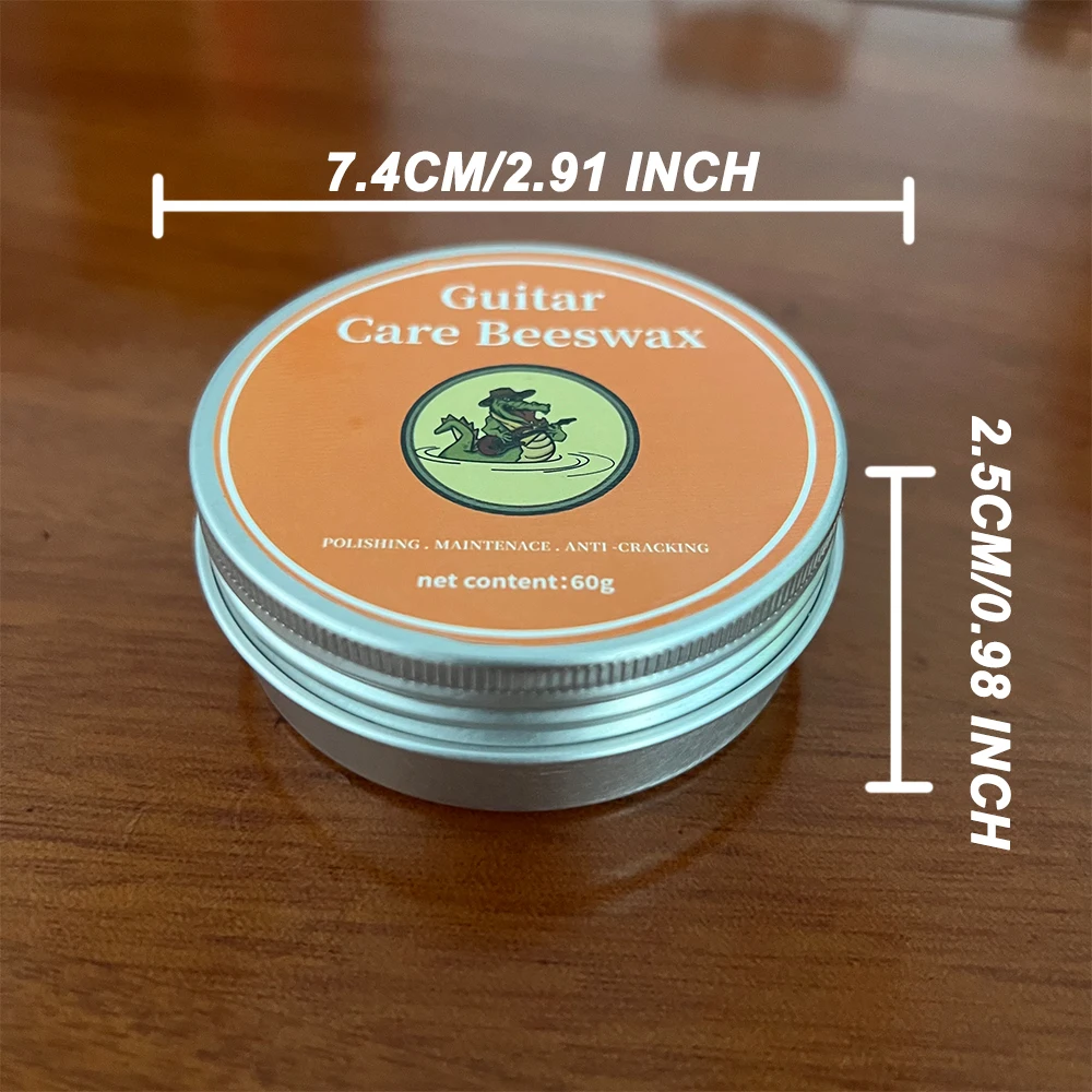 ギターケア蜜蝋 - 天然木製楽器ポリッシュ、ひび割れ防止メンテナンスワックス、深く栄養を与え、乾燥/傷を防止1-3PC