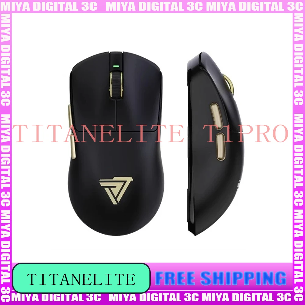 

Titanelite T1Pro Wireless Mouse Tri-model Bluetooth Lightweight 30000DPI 500MAH Gaming Mouse Notebook Desktop E-sports Mice