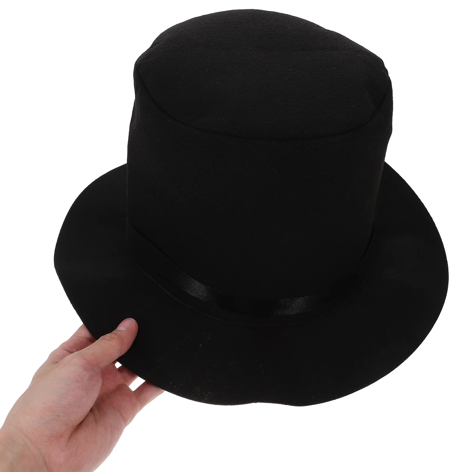 

Snowman Hat Festive Party Costume Magician Winter Bulk Hats Dress up Black Cosplay Decorative