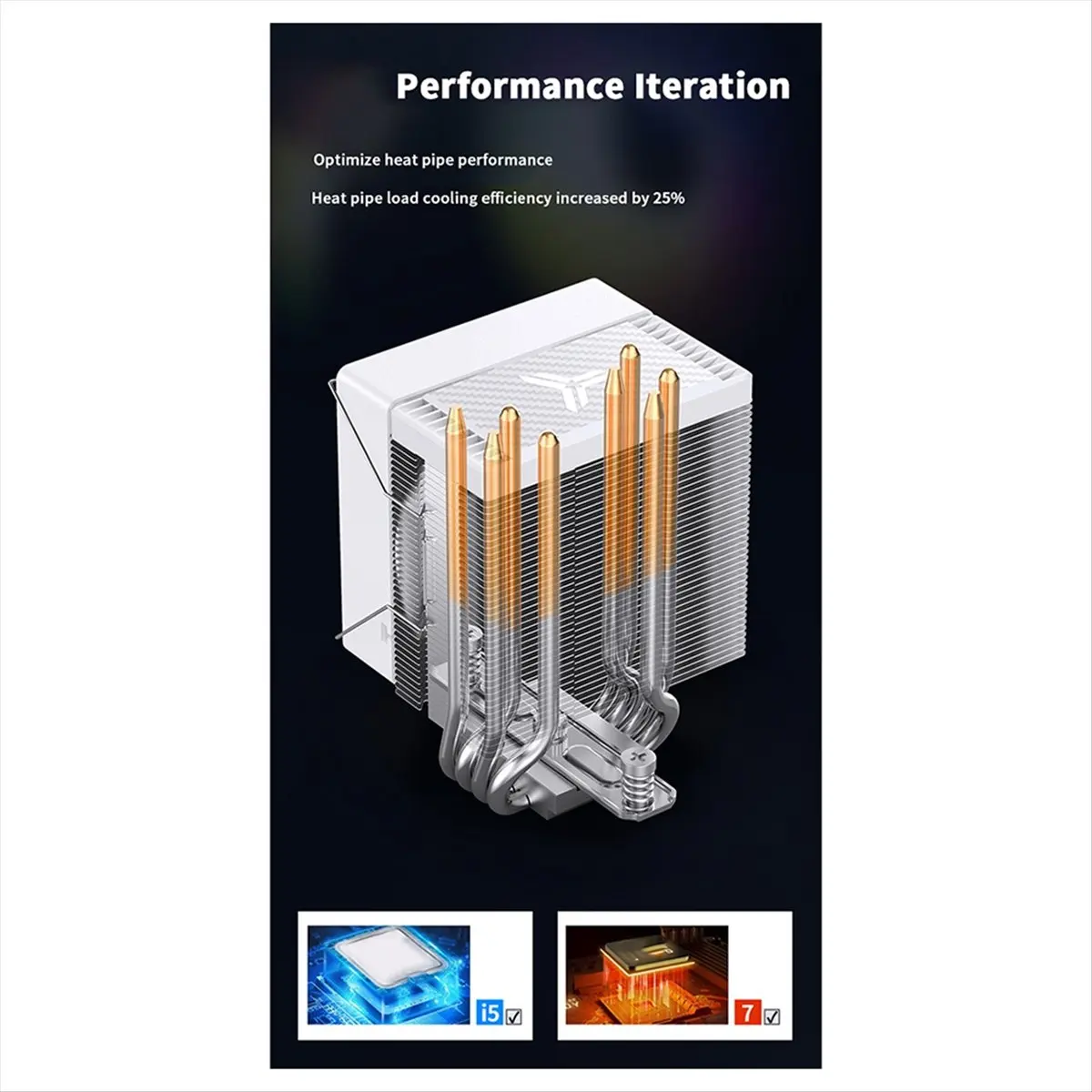 A46U JONSBO CR1400 EVO CPU Cooler 4 Heat Pipe ARGB PWM Processador Air Cooler for LGA1700 1200 115X AM4 AM5