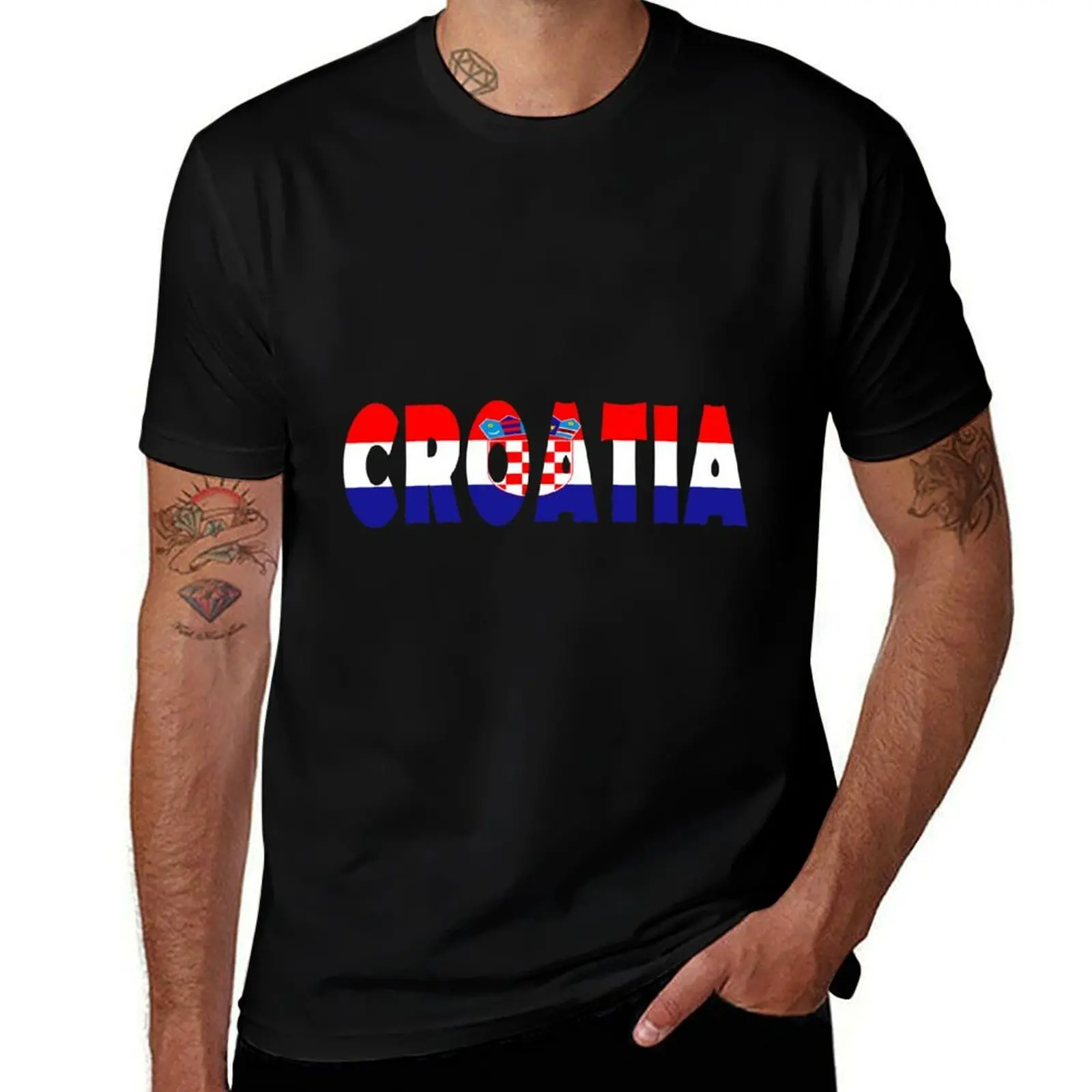 Croatia T-Shirt Plus Size Loose Fit T-Shirt