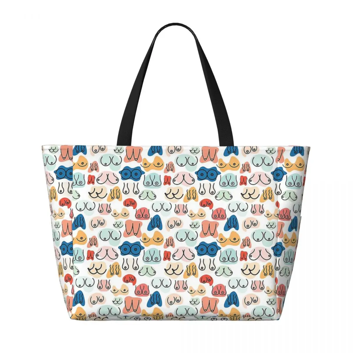 Boobs 1 Borsa tote da spiaggia Sport Palestra Yoga Borsone Borsa tote grande Borsa da viaggio da donna Borsa fitness