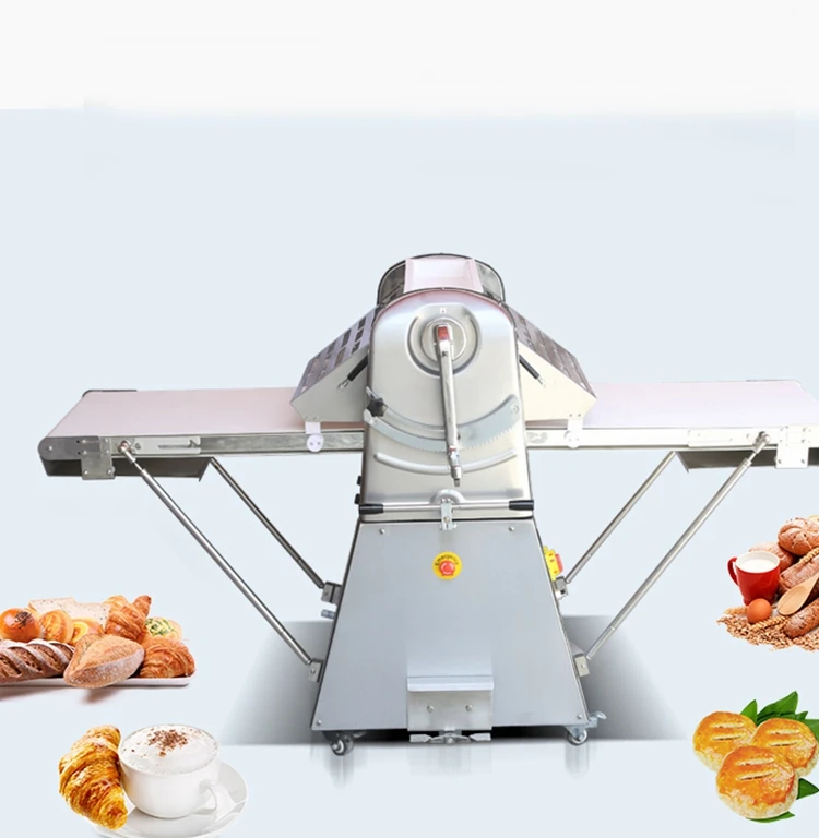

Commercial Automatic Reversible Dough Sheeter Machine Bread Croissant Pastry Roller Laminator For Bakery Shop