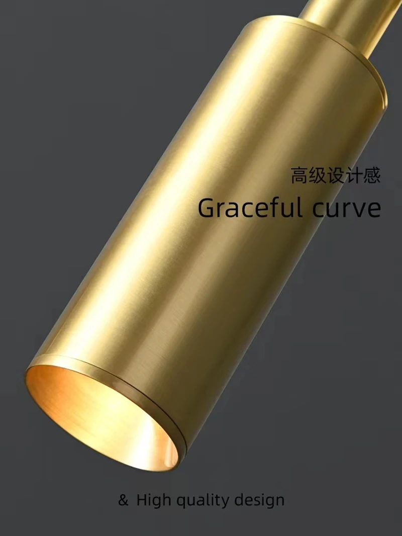 2023 New Copper Brass Gold Black Good Quality Simple Reading Wall Light LED Hotel Apartment Home Warm Wall Lamps