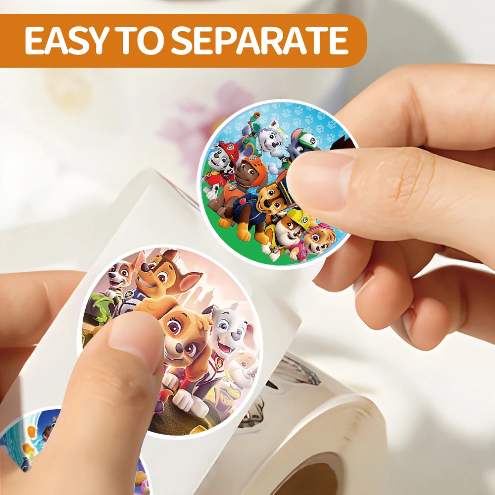 500PCS Cartoon PAW Patrol Sealing Stickers Roll Cute Ryder Marshall Anime Decals Waterproof Graffiti Phone Case Laptop Stationer