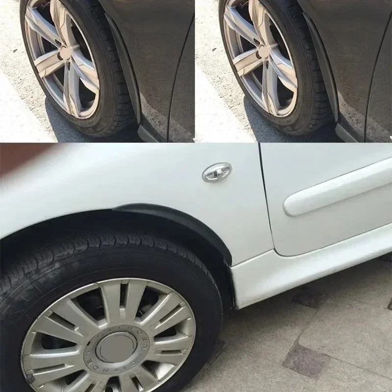 Hoc 1 Paar Kotflügelbogen-Dekoration mit Dekorationsaufkleber, Schutzaufkleber für Auto, Rad, Augenbrauen, Stoßstange, Antikollisionsstreifen