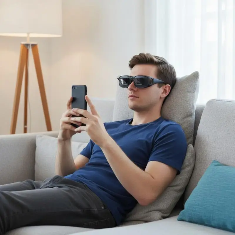 90 Degree Periscope Prism Glasses Comfortable Lazy Spectacles for Lying Down Watch Film Read Book Bed Relax Use
