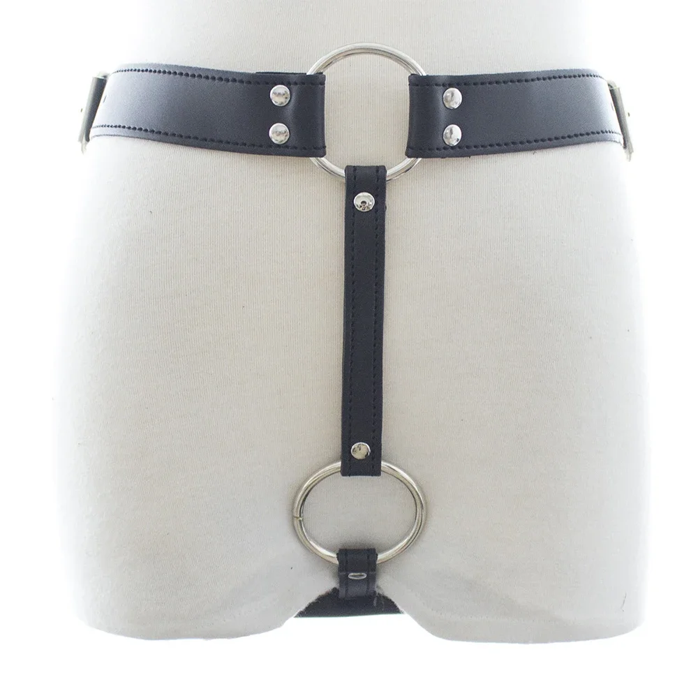 

Men Erotica Thong Men Thong Men G-String PU Leather Panties Restraint Strap T-Back Thong Adjustable Waist Black Erotica G-String