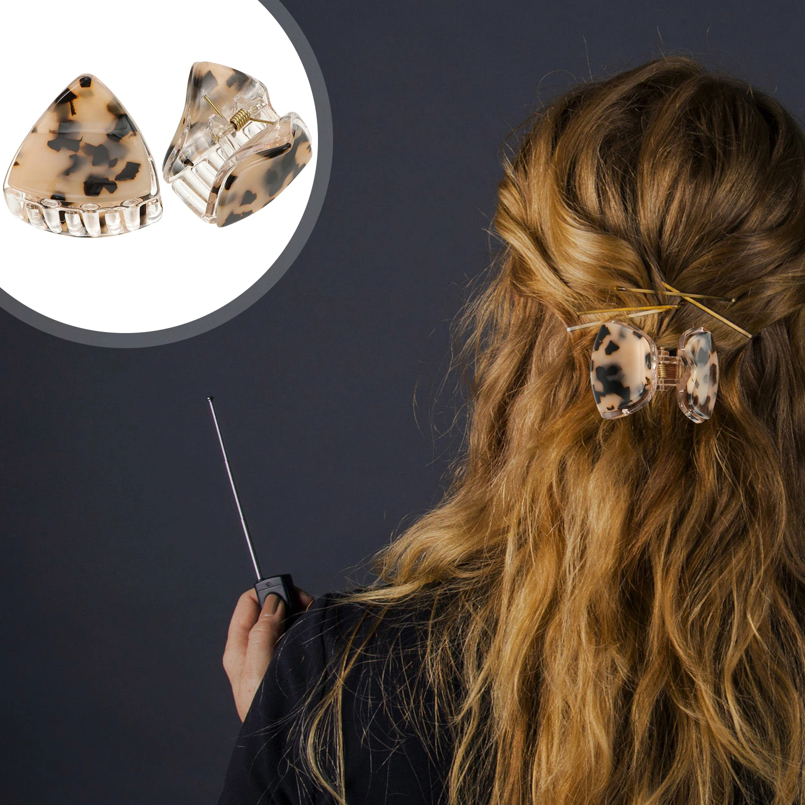 

Cat Ear Hair Clips Acetate Durable Sturdy Everyday Casual Office Ladies Girls Thin Thick Hair Sweet Fashionable Best Gift