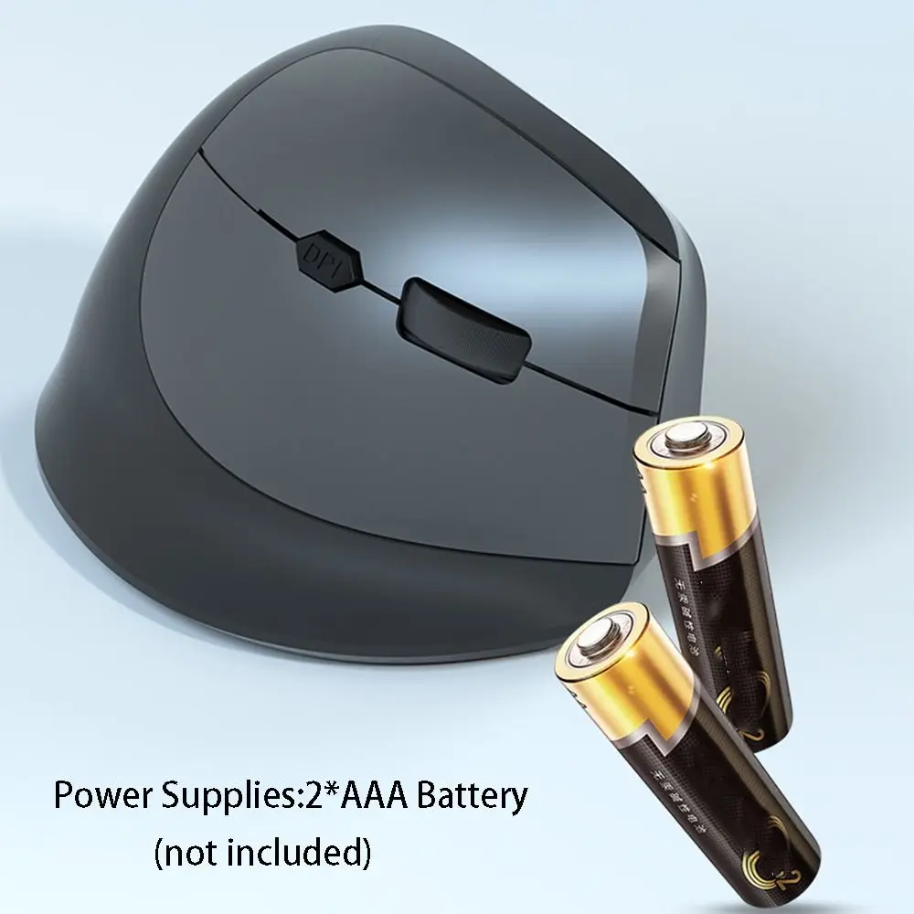 Gift 2.4G Vertical Mouse 800/1200/1600DPI 6 Mute Buttons Ergonomic Optical Mouse Portable Relax Gaming Mice Office