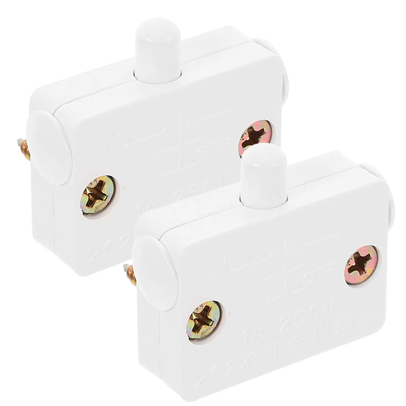 2pcs Door Control Switch Automatic Closet Wardrobe Light Touch Button Black Cabinet Furniture Home Office Hotel