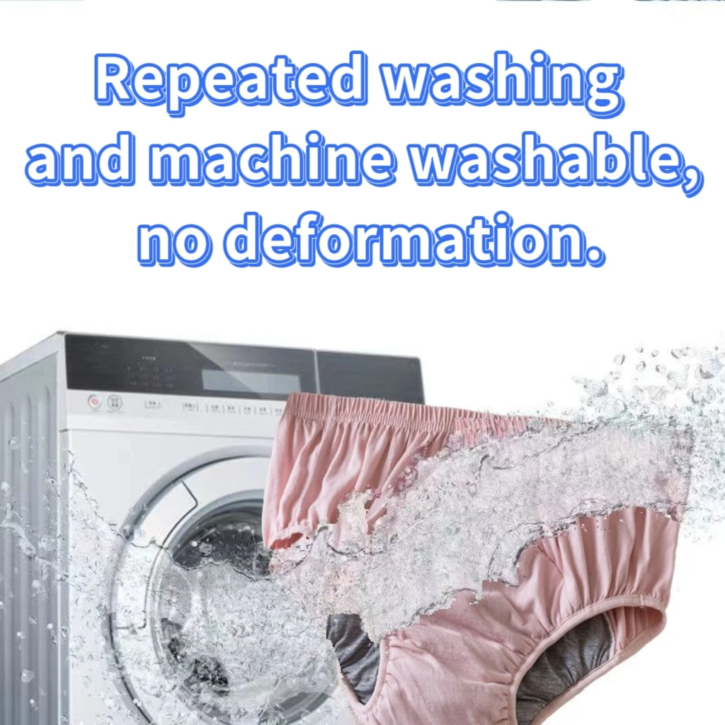Senior Women Antibacterial Graphene Cotton Incontinence Underwear Washable Reusable High Absorb Overnight Care Pants