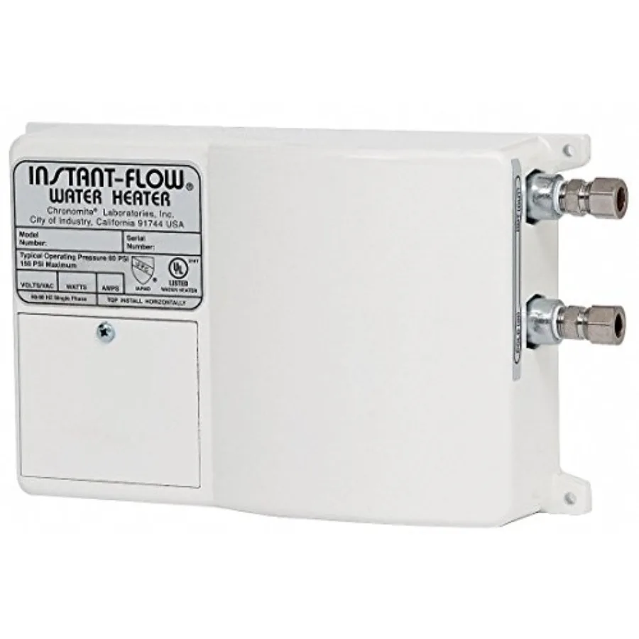 

2400W Electric Tankless Water Heater 120VAC for Home Bathroom Kitchen Instant Hot Water Supply with Energy Efficiency and Compa