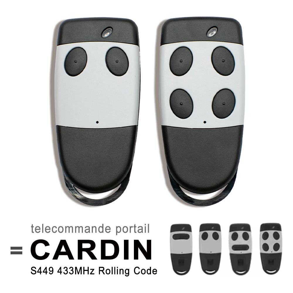 Telecomando sostitutivo CARDIN 433 MHz CARDIN S449 QZ1 QZ2 QZ3 QZ4 Porta garage Comannd Trasmettitore Rolling Code 433,92 MHz