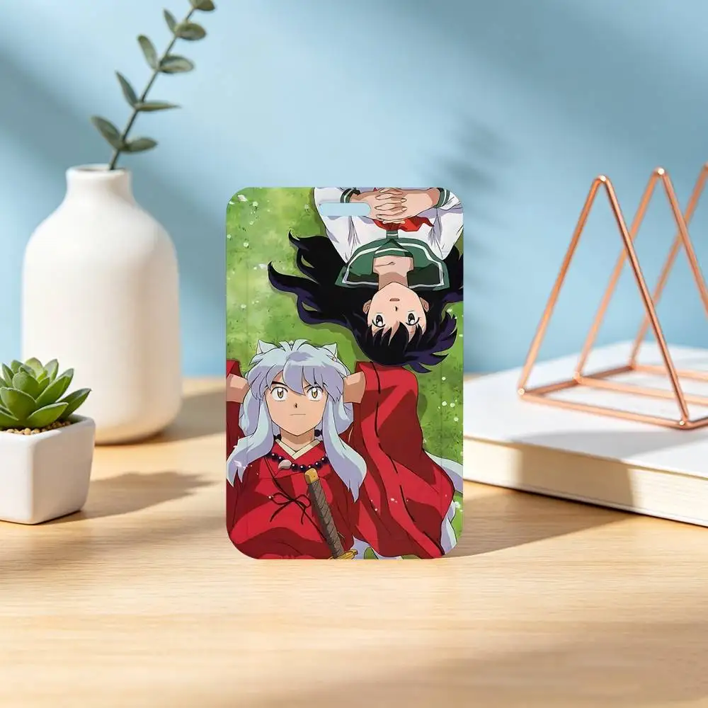 Retro I-Inuyasha Ausweishalter mit Etui für Büro, Schule, Namenskarte und Ausweise – Detail 11