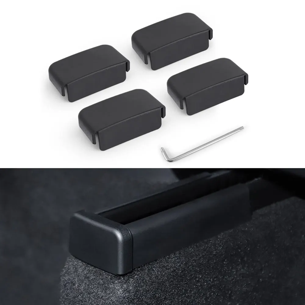 

4pcs For Tesla Model 3 Y Seat Rail Cover Protector Rear End Backseat Slide Protection Anti-kick News