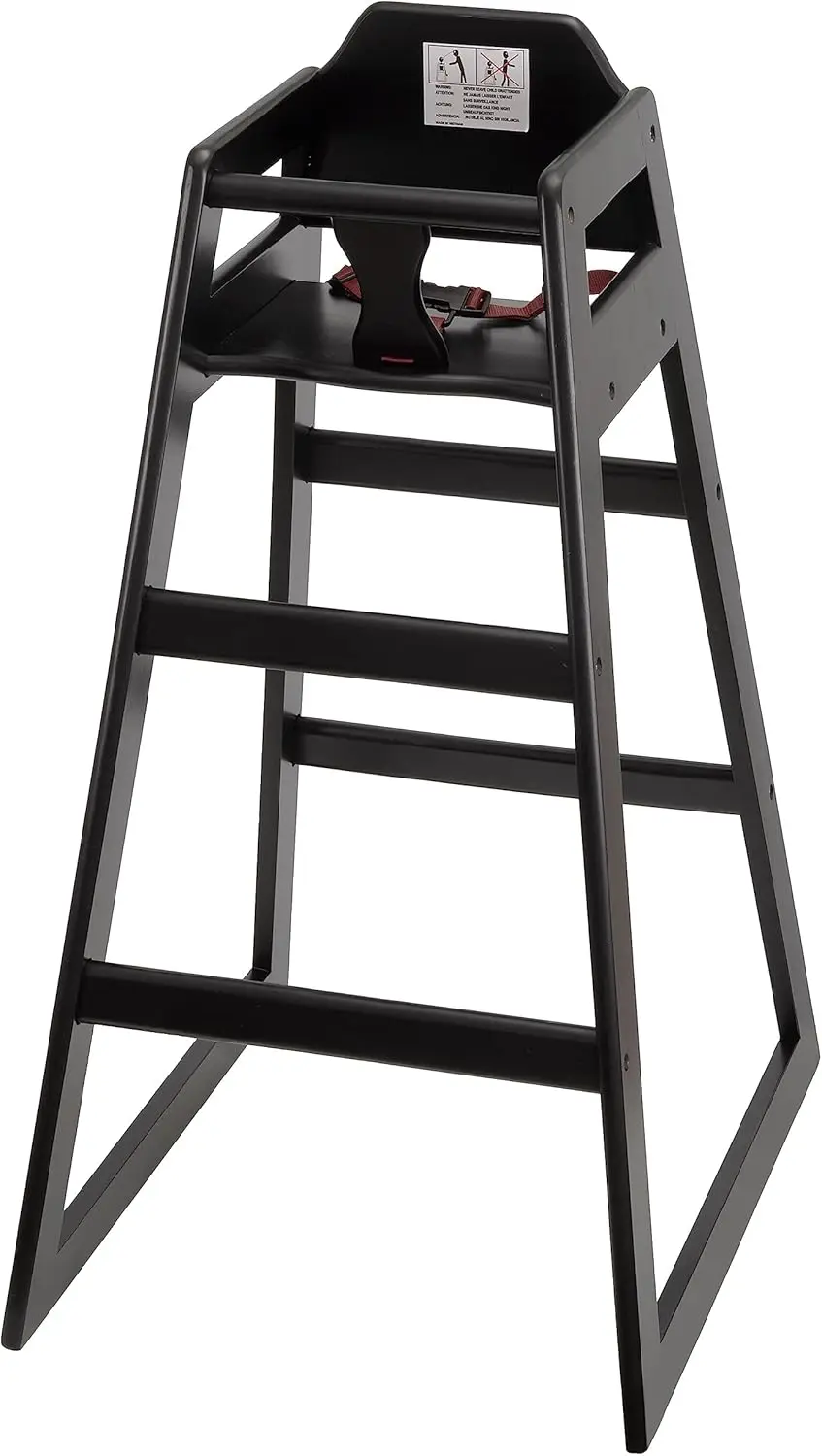 

Wood High Chair Baby Toddler Bar Height Dining Feeding Step Ready To Assemble Restaurant Seating Durable