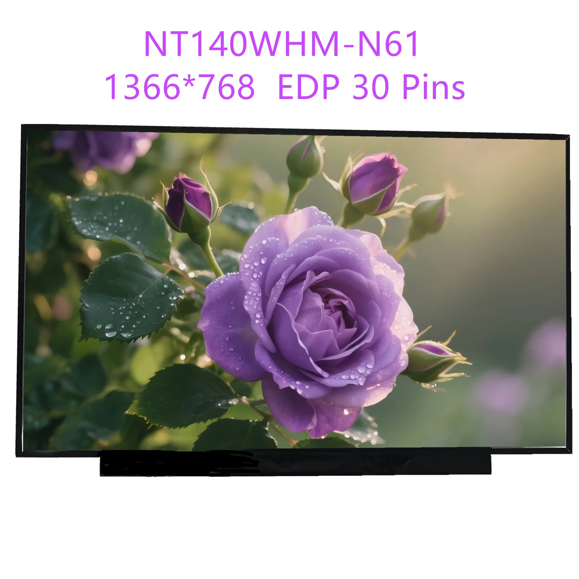 140-''nt140whm-n61-nt140whm-n61-ecran-lcd-pour-ordinateur-portable-panneau-d'affichage-matrice-1366x768-edp-30-broches