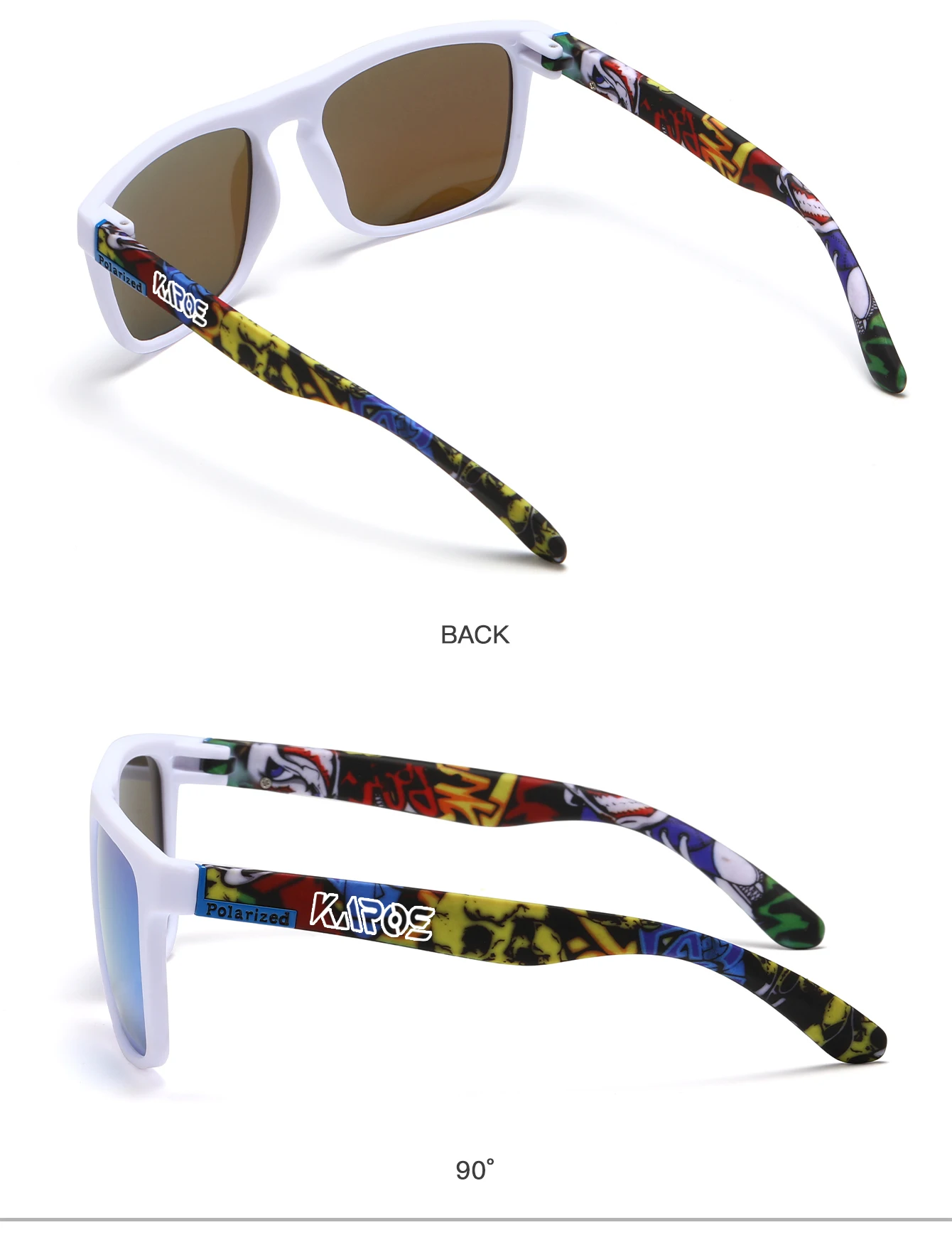KAROS Polarisierte Sonnenbrille, Unisex, blendfreie Fahrbrille, Outdoor-Sport, Angeln, Radfahren, Reisen, Strand, UV400-Brille – Detail 23
