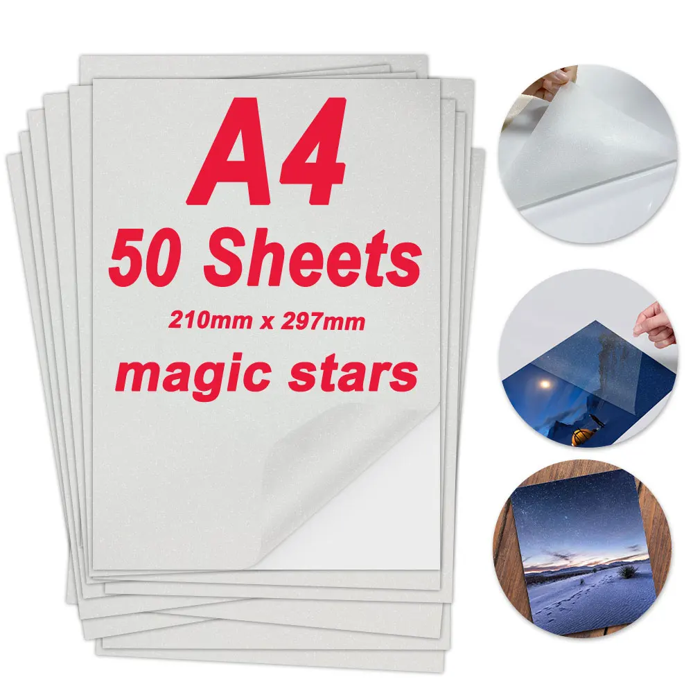 25 feuilles A3 31 x 43cm Film de lamination à froid BRILLANT