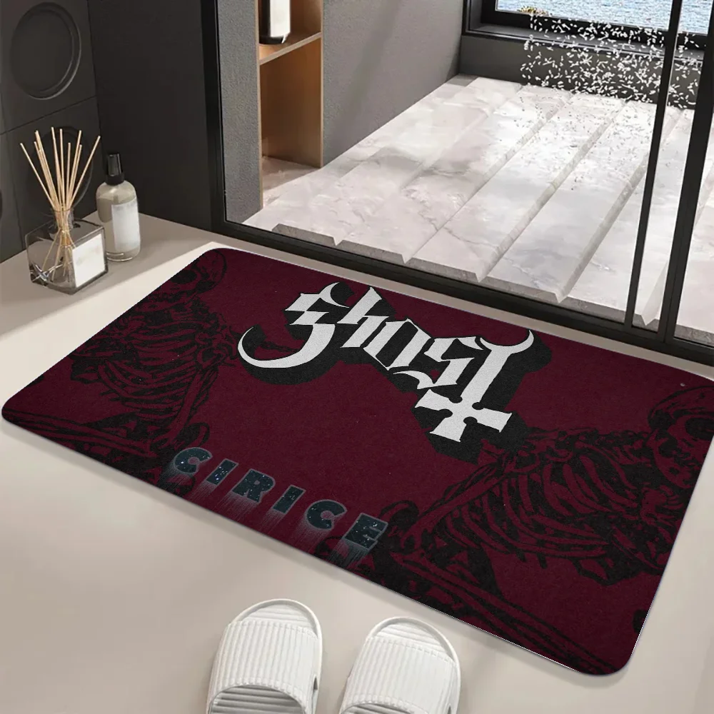 The Ghosts Band Rock Floor Mat Graphic Printed Flannel Doormats for Bathroom Kitchen Entrance Carpet Home Decor