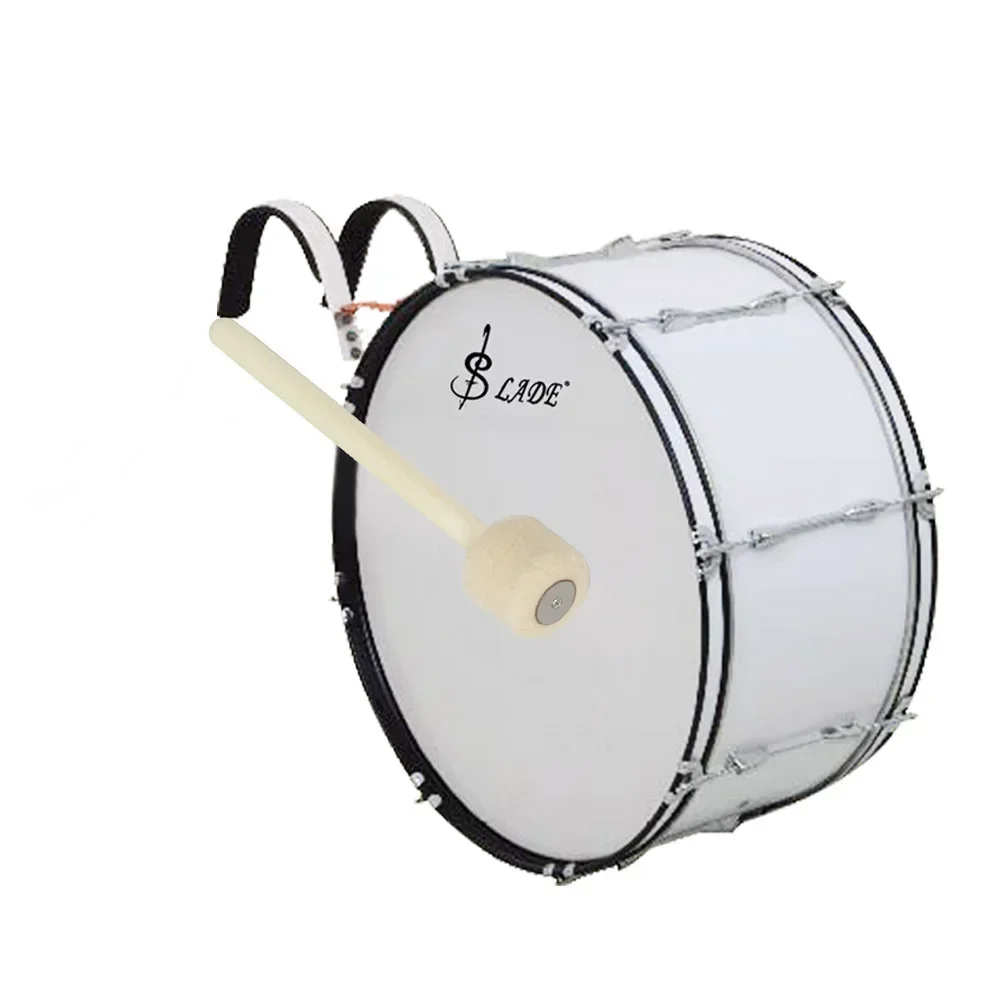 Holzhammer, Trommelstöcke, Trommelstöcke, Hammer für Militärtrommeln, Wollfilzkopf, Snare-Drumsticks mit Holzgriff – Detail 5
