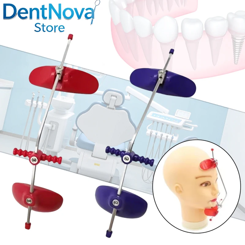 Dental Orthodontic High Pull Headgear Ergonomic Face Mask Underbite Correction Single Pole Traction