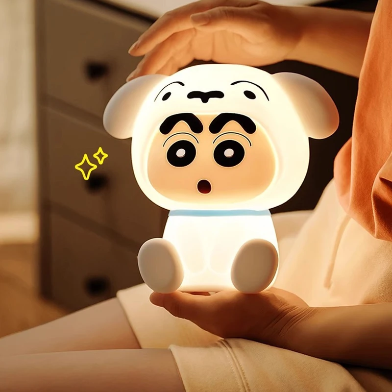 Crayon Shin-Chanss Patting Small Night Lamp Bedroom Charging Night light Soft Light Eye -Protecting Color-changing Night Light view 6