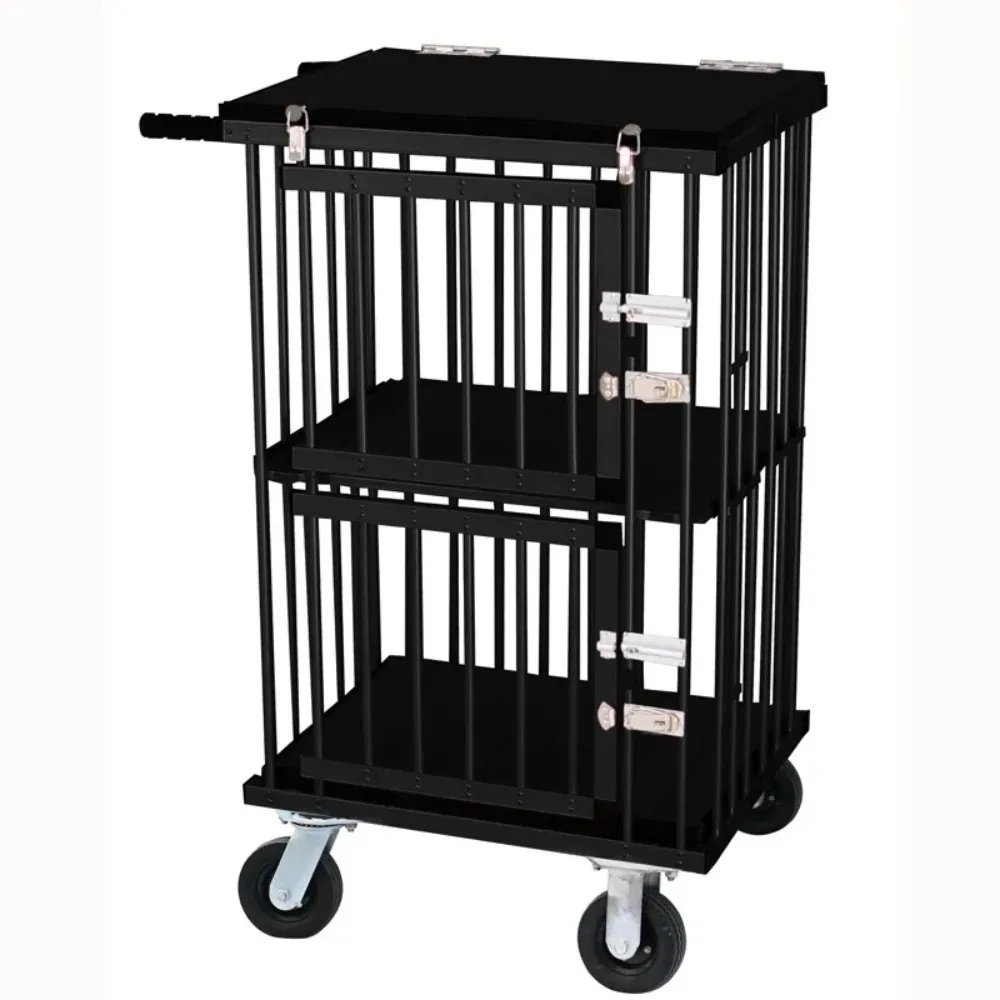 Wholesale Luxury Foldable Cat and Dog Cage Carrier Portable Outdoor Wheel Pet Travel Suitcase Factory New